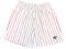 Men's RF-Wear Mesh Pinstripe Short - Pink on White
