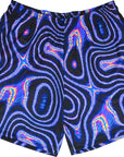 RF Men's Mesh Psychedelic Shorts - Black/Multicolor