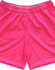 RF Wear Men's Mesh Solid Color Shorts - Fuchsia