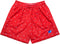 RF Men's Mesh Star Shorts - Red with White Stars