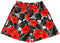RF-Wear Men's Mesh Tropical Flower shorts - Coral on Black/White