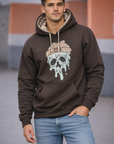 RF-Wear Beanie Skull Hoodie - Brown/Porcelain