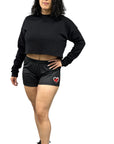 RF Women's XOXO Booty Shorts - Black/Red