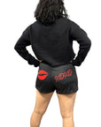 RF Women's XOXO Booty Shorts - Black/Red