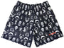 RF Men's Mesh Horror Faces Shorts - Black/White