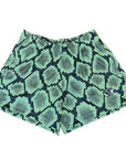 RF Women's Pocket Shorts - Snakeskin - Green