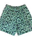 RF Men's Mesh Snakeskin Shorts - Green