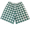 Men's Mesh Houndstooth Shorts - Green/White