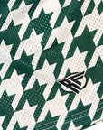 RF Mesh Houndstooth Shorts - Green and White