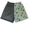 Men's Mesh Split Shamrock Shorts - Black/Green