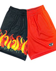 RF Mesh Split Flaming Pepper Shorts