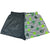 Women's Split Shamrock Shorts - Black/Green