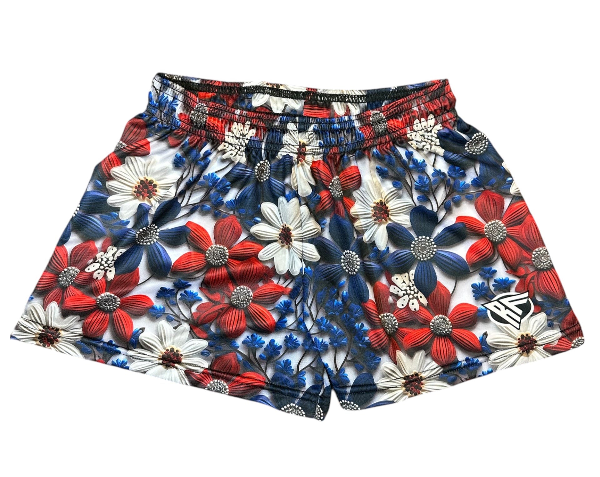 RF Women&#39;s Floral Shorts - Red/White/Blue