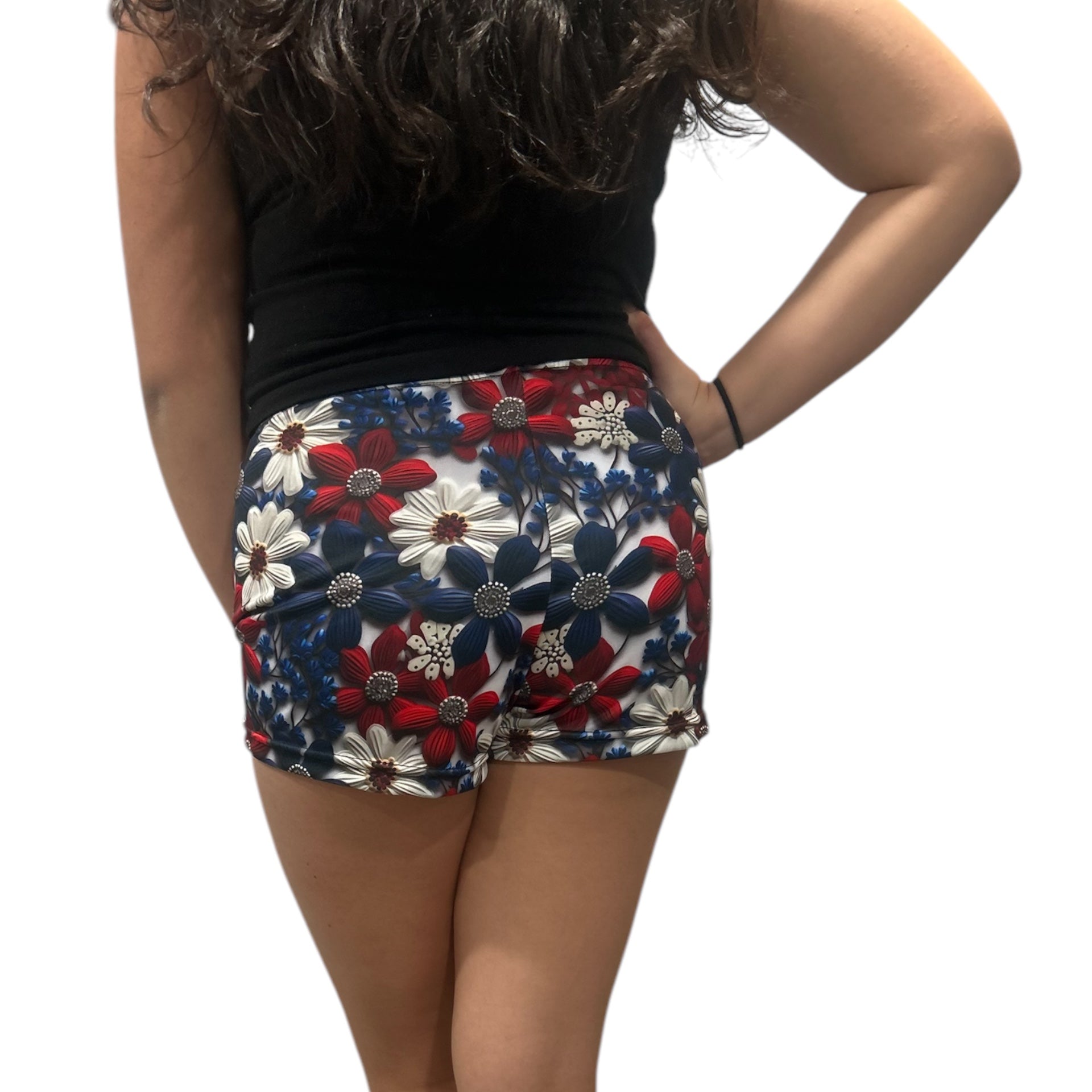 RF Women&#39;s Floral Shorts - Red/White/Blue