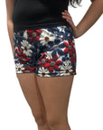 RF Women's Floral Shorts - Red/White/Blue