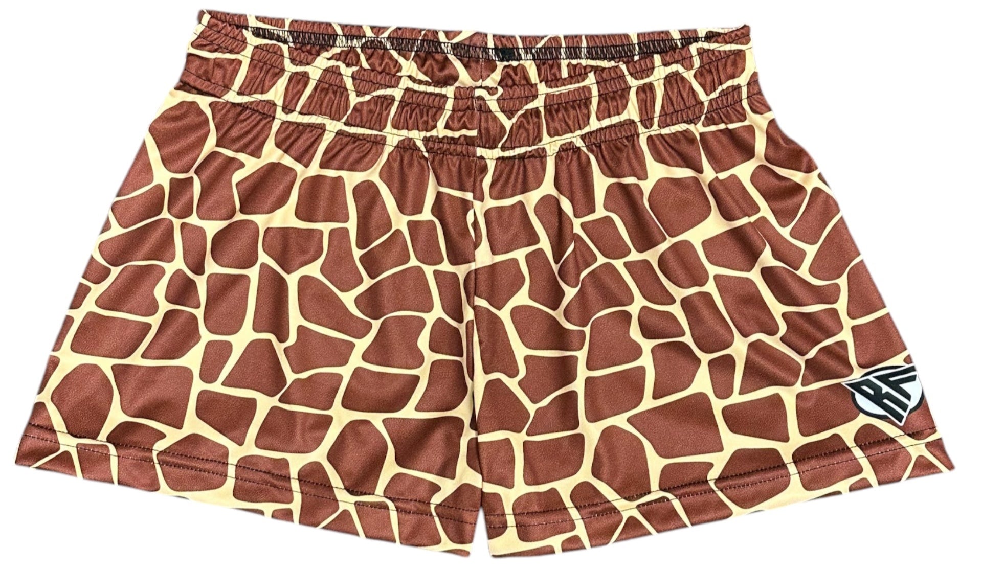 RF Women&#39;s Animal Print Shorts - Giraffe - Brown/Yellow