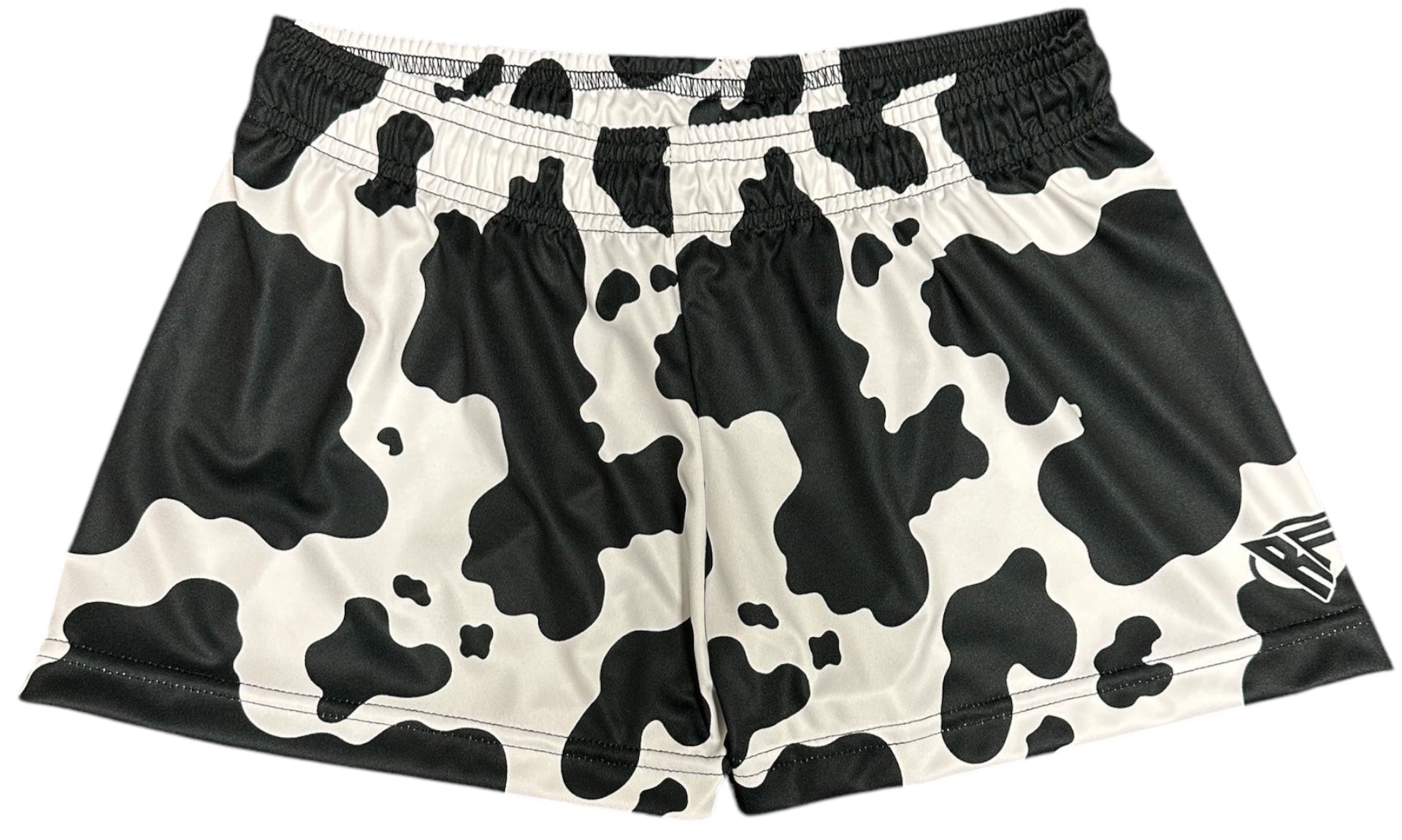 RF Women&#39;s Animal Print Shorts - Cow - Black/White