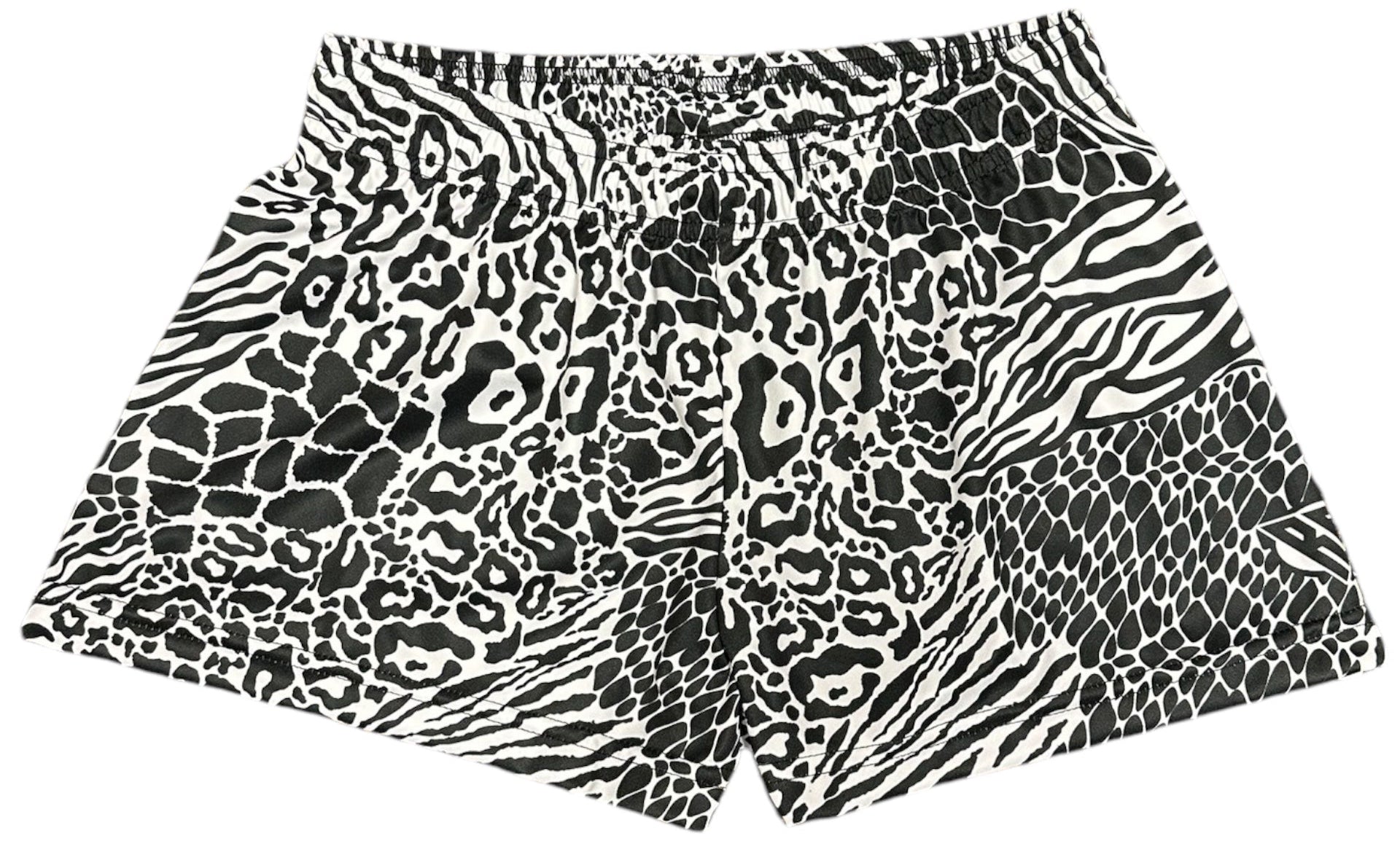 RF Women&#39;s Animal Print Shorts - Mash-up - Black/White