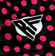 RF-Wear Women's Polka Dot Shorts - Black/Pink
