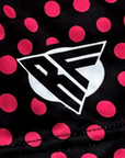 RF-Wear Women's Polka Dot Shorts - Black/Pink