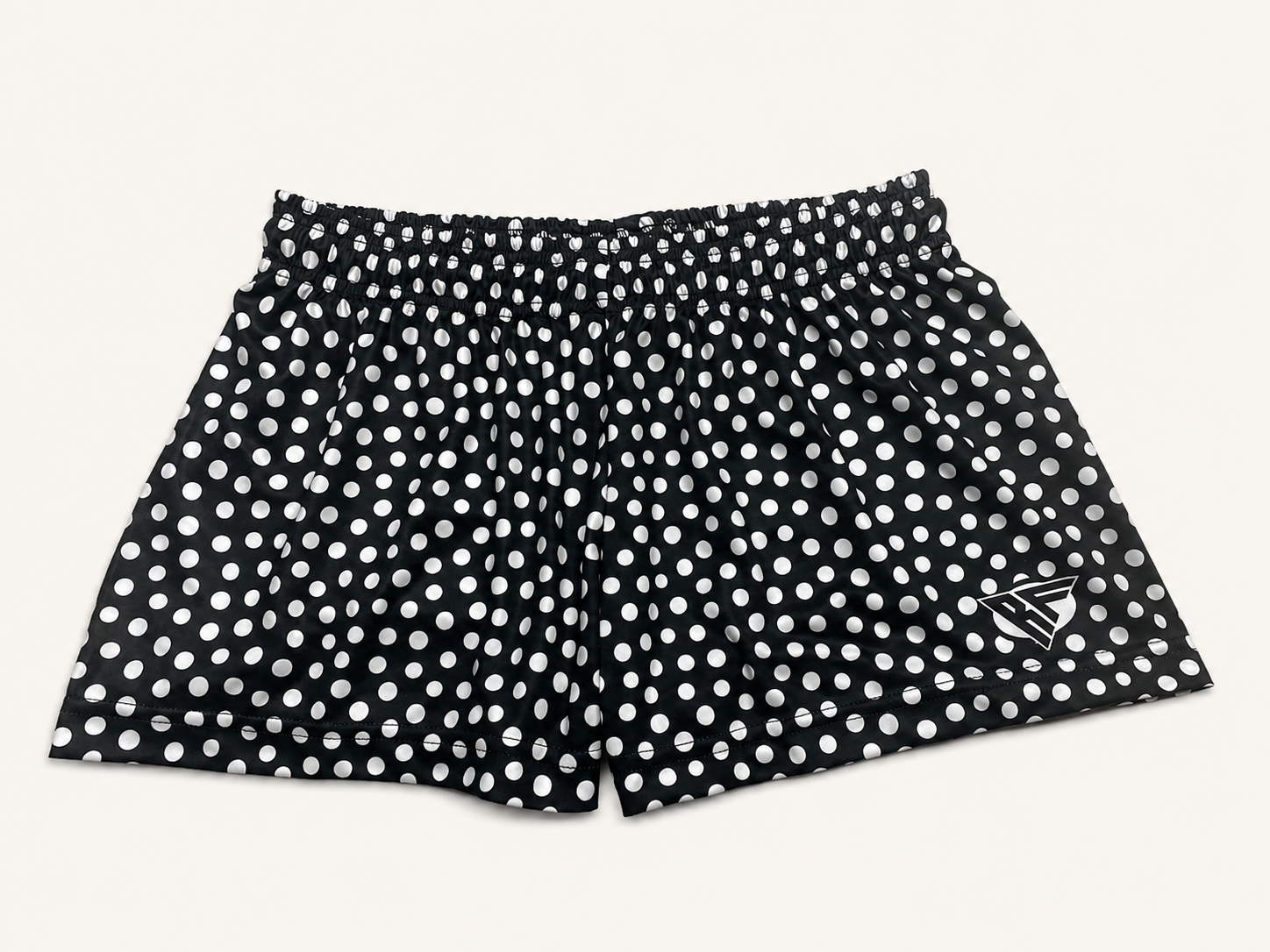 RF-Wear Women's Polka Dot Shorts - Black/White