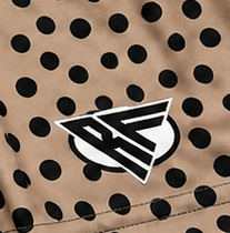 RF-Wear Women's Polka Dot Shorts - Tan/Black
