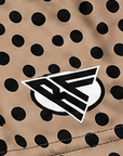 RF-Wear Women's Polka Dot Shorts - Tan/Black