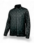 RF Wear UNISEX Quarter Zip Top - Black/Grey - Close Up