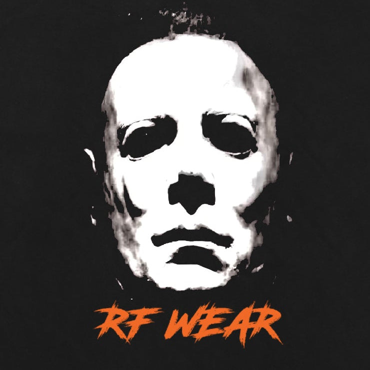 Close-up of RF-Wear Boogeyman T-Shirt in Black