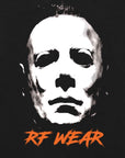 Close-up of RF-Wear Boogeyman T-Shirt in Black