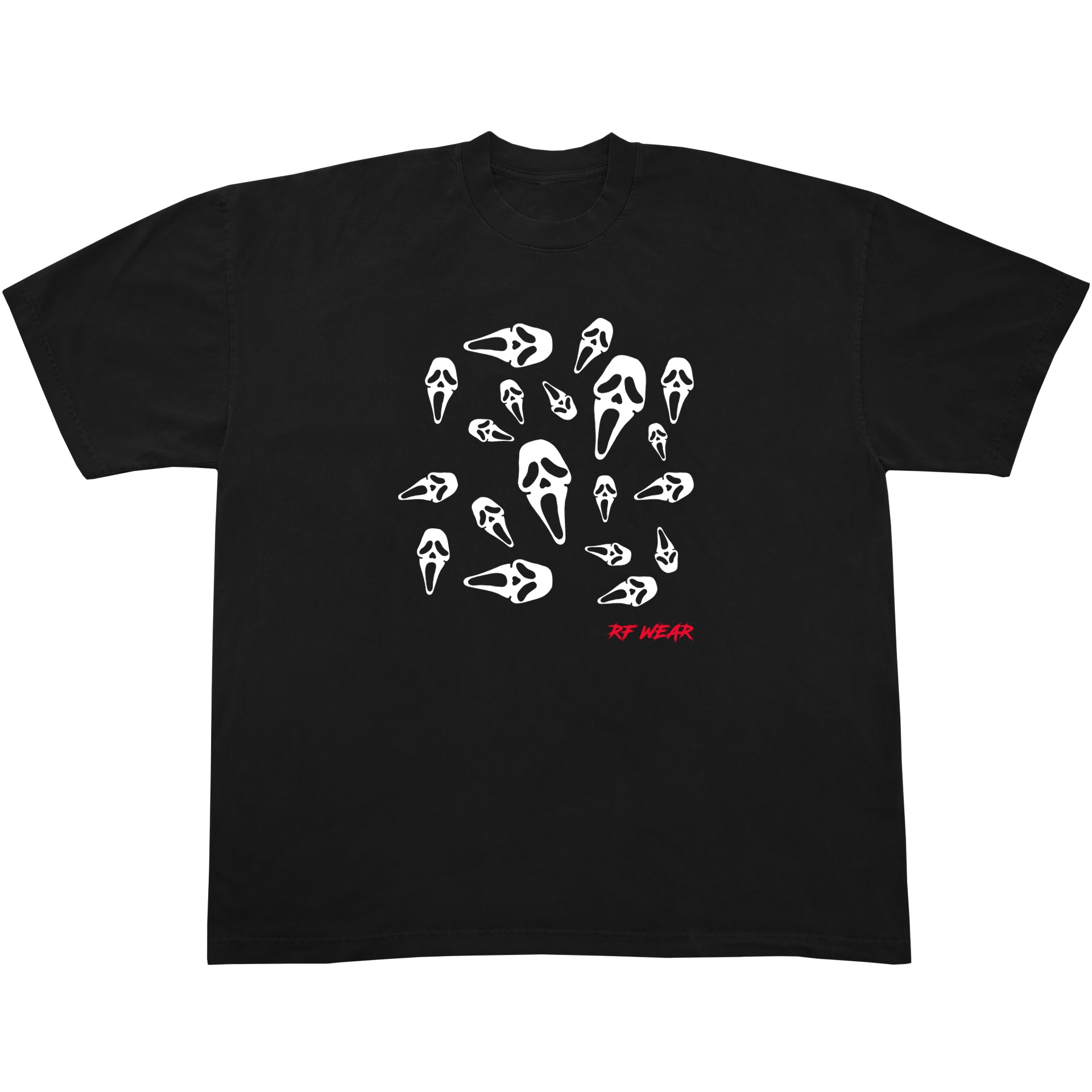 RF-Wear Ghost Faces T-Shirt in Black