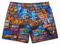 RF-Wear Men's Graffiti Wall Shorts in Multicolors