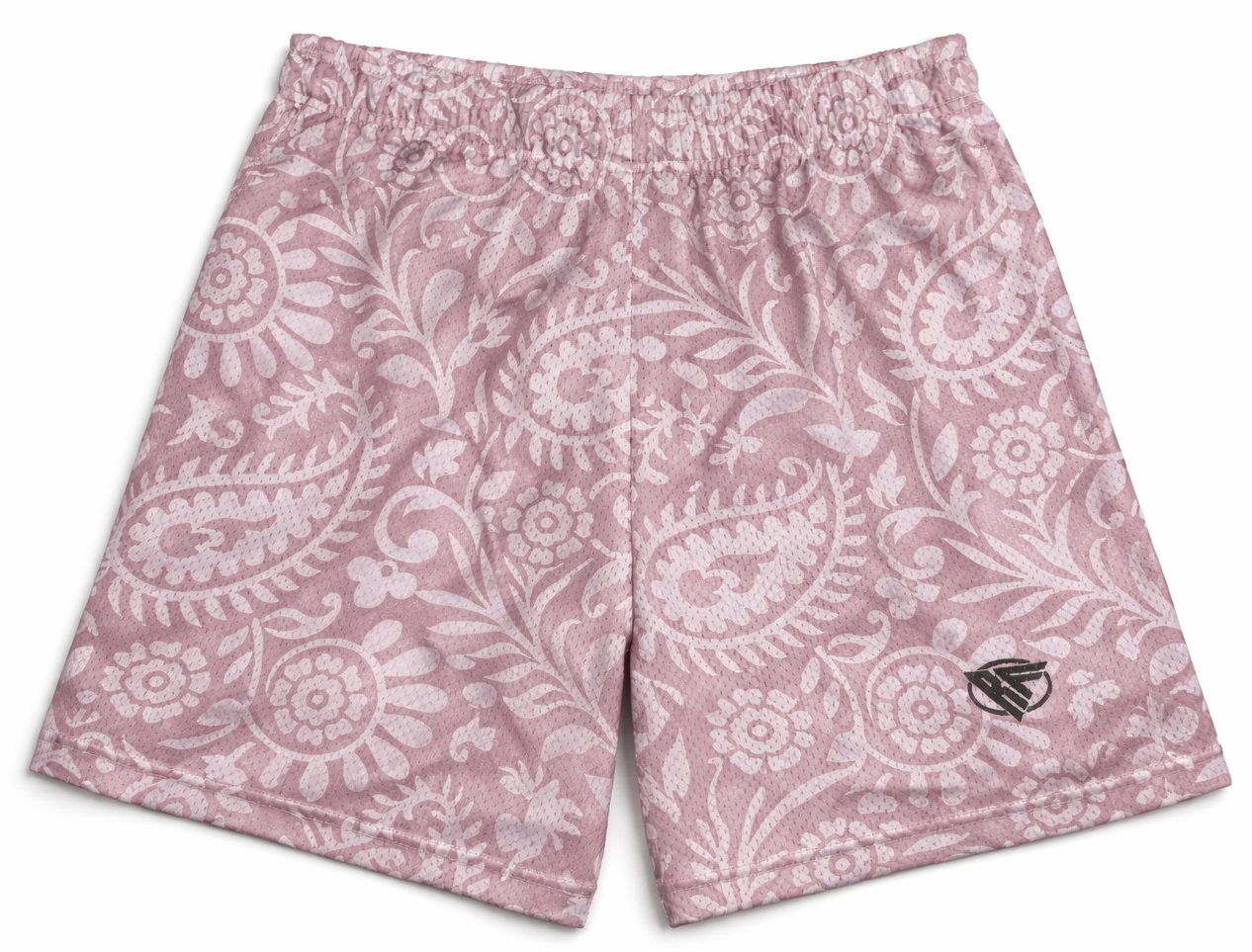RF-Wear Paisley Shorts in Mauve/White