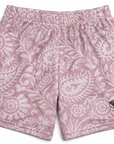 RF-Wear Paisley Shorts in Mauve/White