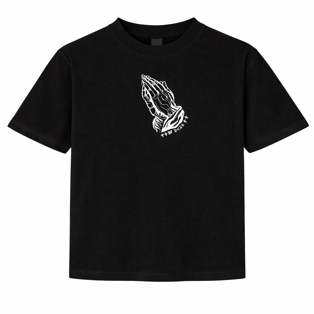 RF-Wear Praying Hands T-Shirt in Black