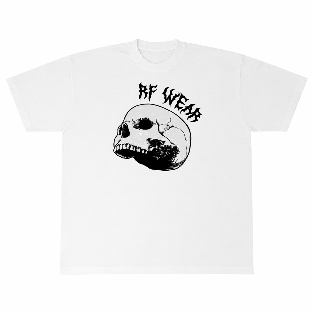 RF-Wear Skull T-Shirt in White