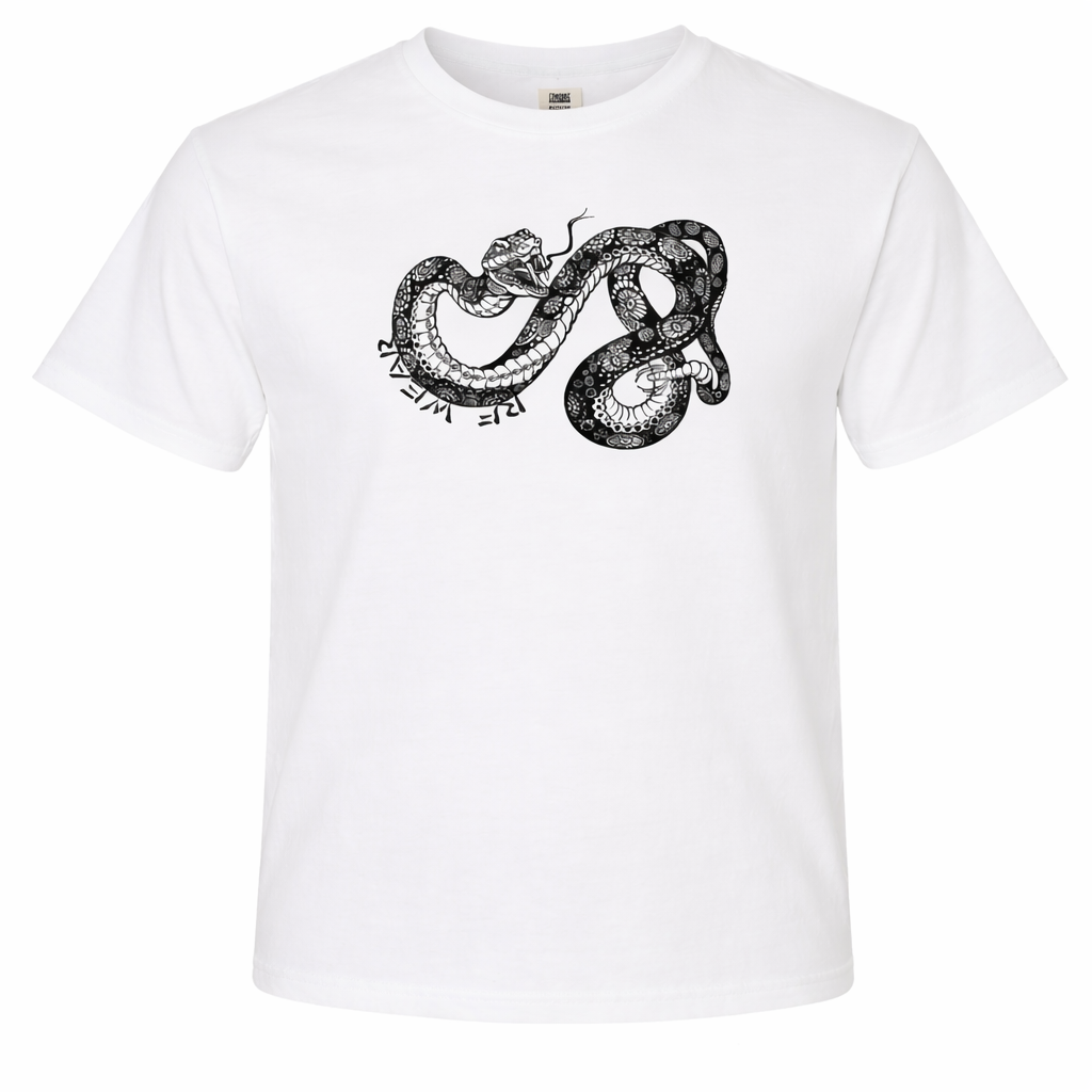 RF-Wear Snake T-Shirt in White