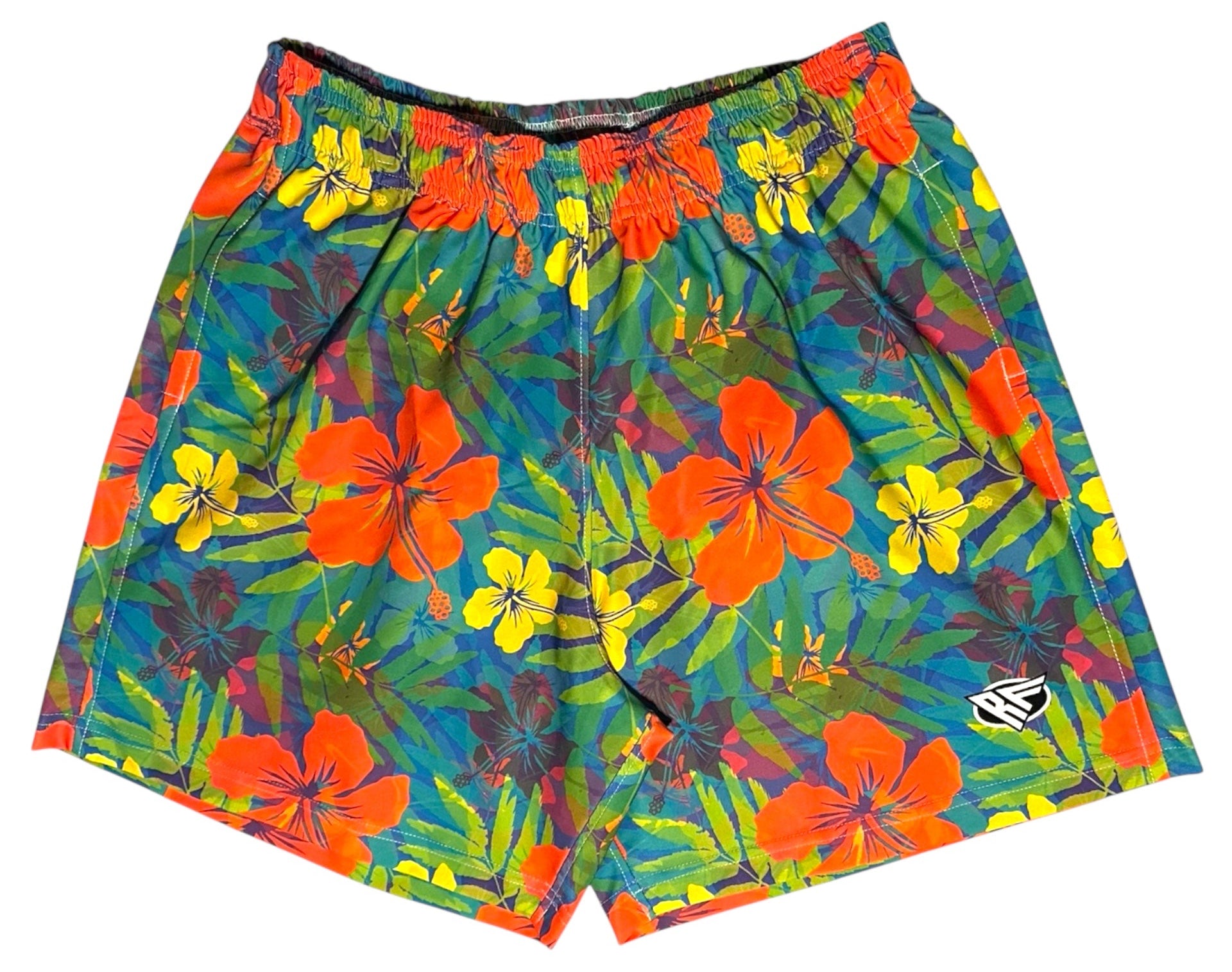 RF-Wear Swim Trunks Hawaiian Watercolors