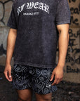 RF Wear Kansas City Mineral Wash T-Shirt - Carbon Black