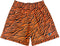 RF Wear Men's Mesh Animal Print Shorts  - Tiger - Orange/Black Made in USA