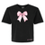 RF Wear Unisex Pink Bow T Shirt Black