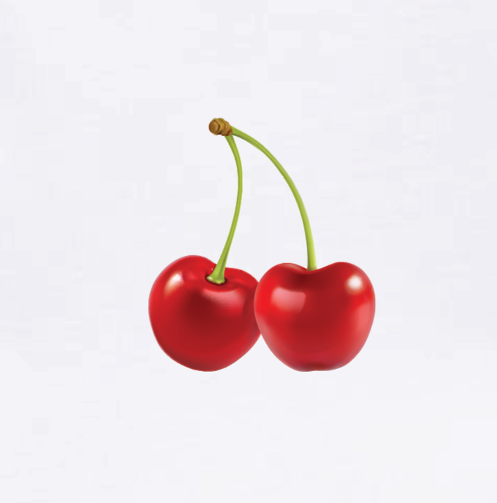 RF Wear Women's Cropped Flowy Cherry T-Shirt - White