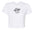 RF-Wear Women's Cropped Flowy Cherub T-Shirt in White