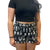RF Wear Women's Horror Shorts - Black/White - Model Front View