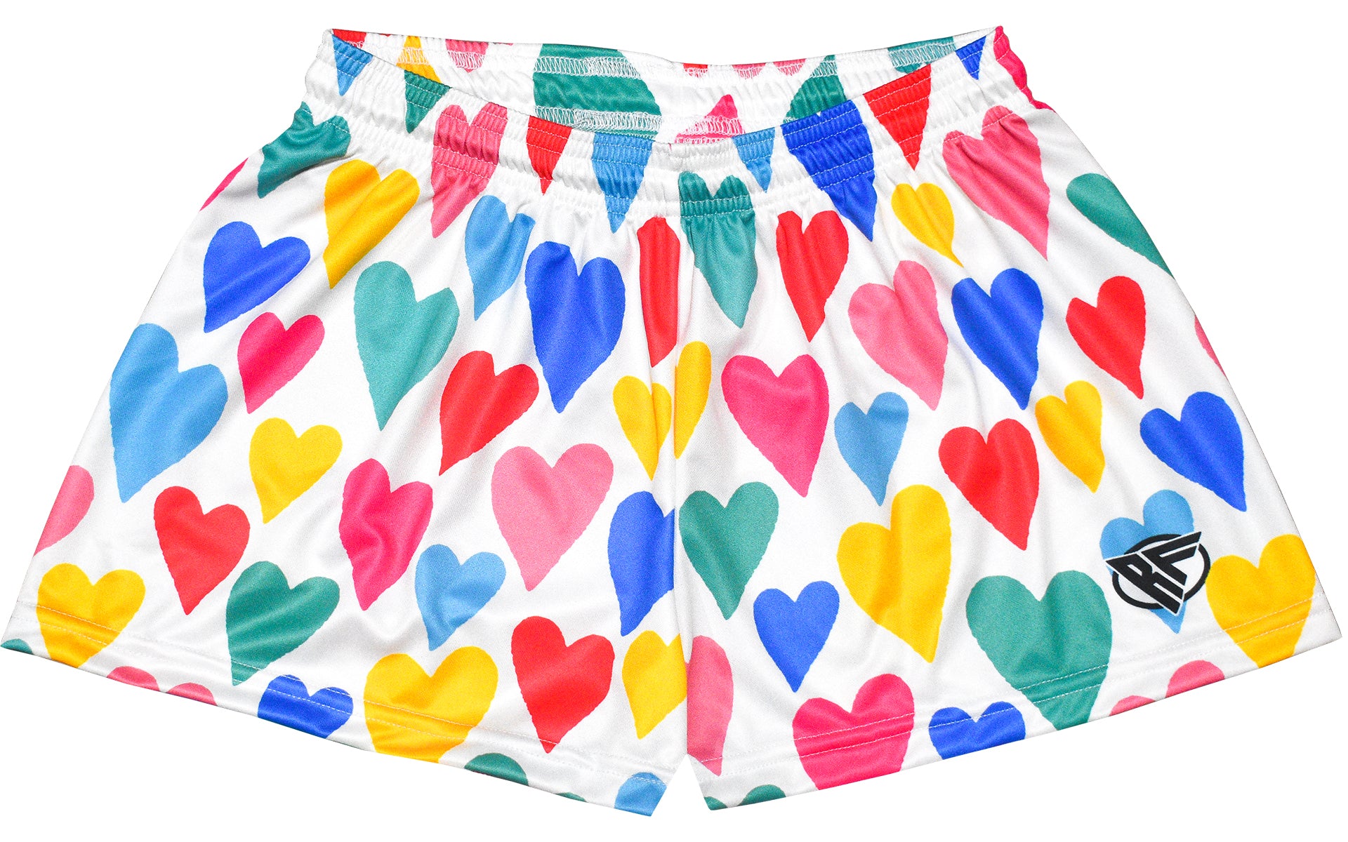 RF Wear Women's Heart Shorts - White/Multicolor