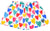 RF Wear Women's Heart Shorts - White/Multicolor