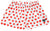 RF Wear Women's Mini Heart Shorts - White/Red