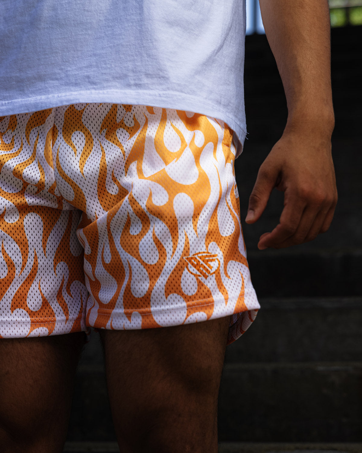 Louis Vuitton Nylon Swim Shorts Orange Flame. Size M0