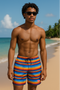 RF Wear Swim Trunks - Baja (Lined) Multicolored
