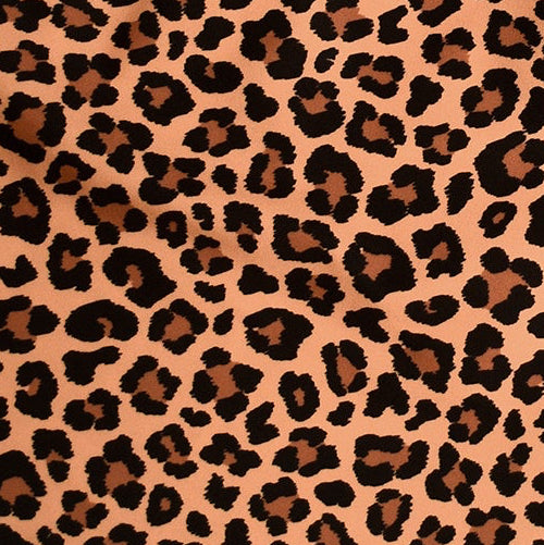 Close-up of RF-Wear Swim Trunks - Cheetah (Lined) in Brown